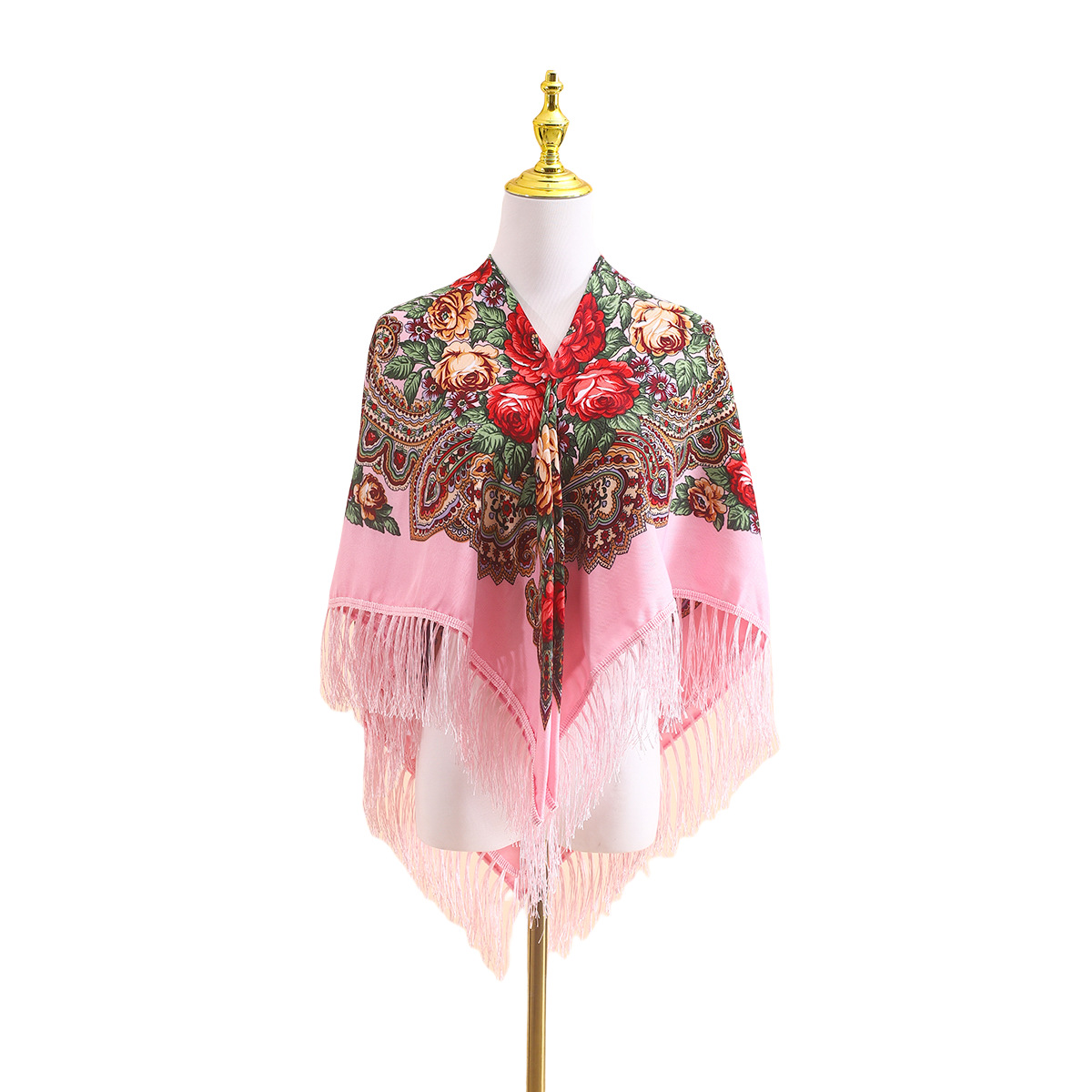 Go Ethnic Fashion - Kadınlar için 110cm Rus Etnik Şal,